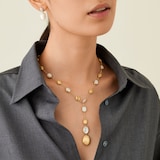 Marco Bicego 18K Yellow Gold Mother Of Pearl & 0.1ctw Diamond Necklace