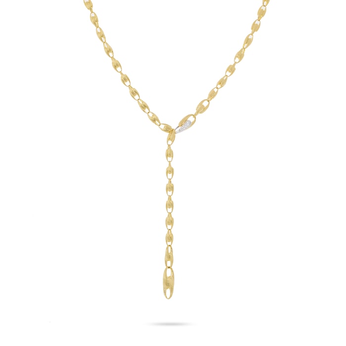 Marco Bicego 18k Yellow Gold Lucia 0.20cttw Diamond Lariat Chain Necklace