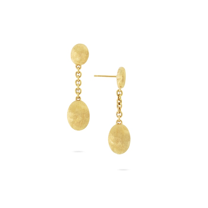 Marco Bicego 18k Yellow Gold Siviglia Double Bead Chain Drop Earrings