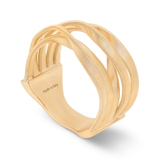 Marco Bicego 18k Yellow Gold Marrakech Twist Five Strand Ring Size 7 Marco Bicego 18k Yellow Gold Marrakech Twist Five Strand Ring Size 7