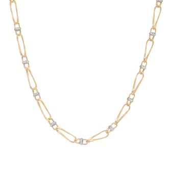 Marco Bicego 18k Yellow Gold 2.34cttw Diamond Marrakech Twist Flat Link Necklace 17.75" Marco Bicego 18k Yellow Gold 2.34cttw Diamond Marrakech Twist Flat Link Necklace 17.75"