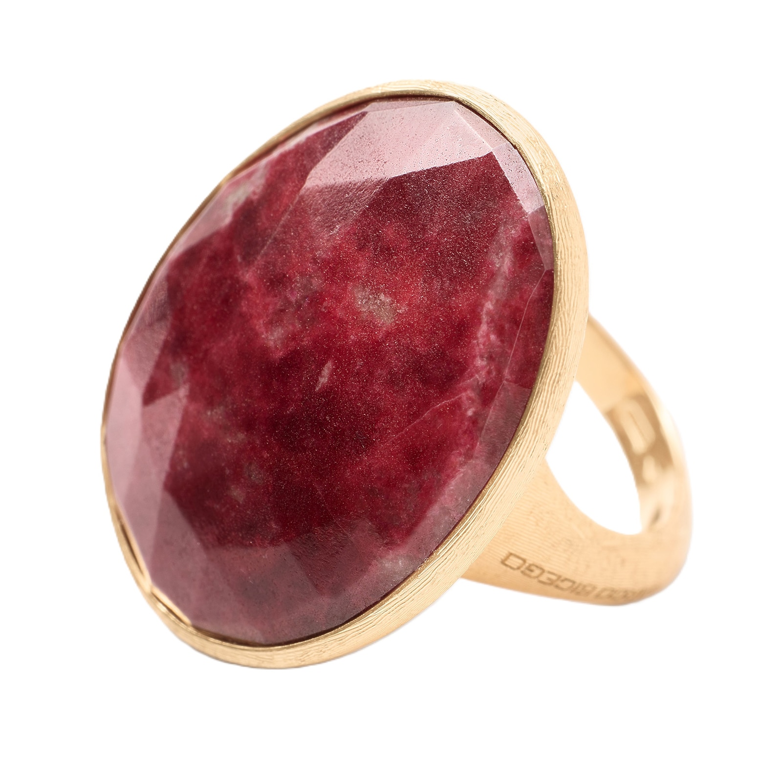 Marco Bicego 18K Yellow Gold 17ct Lunaria Thulite Cocktail Ring