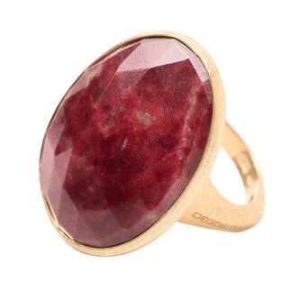 Marco Bicego 18K Yellow Gold 17ct Lunaria Thulite Cocktail Ring