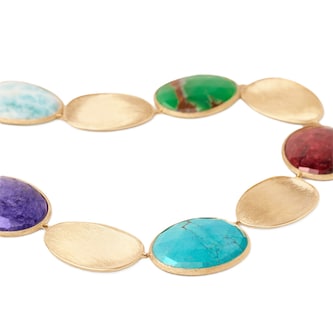 Marco Bicego 18K Yellow Gold Lunaria Mixed Gemstone Necklace