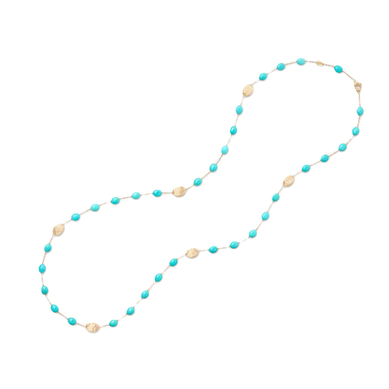 Marco Bicego 18K Yellow Gold Siviglia Gold & Turquoise Necklace