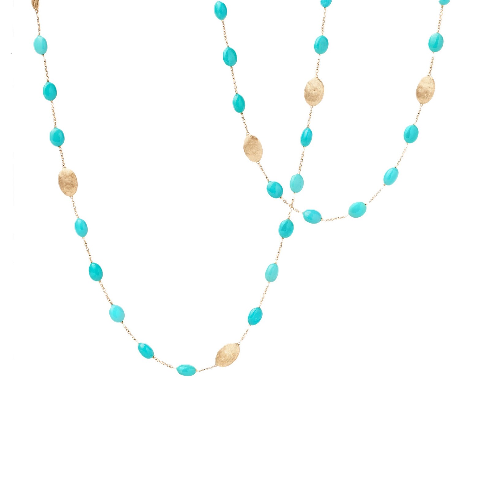 Marco Bicego 18K Yellow Gold Siviglia Gold & Turquoise Necklace