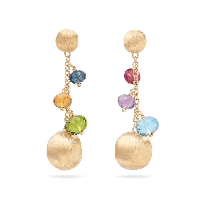 Marco Bicego 18K Yellow Gold Africa Multistone Drop Earrings