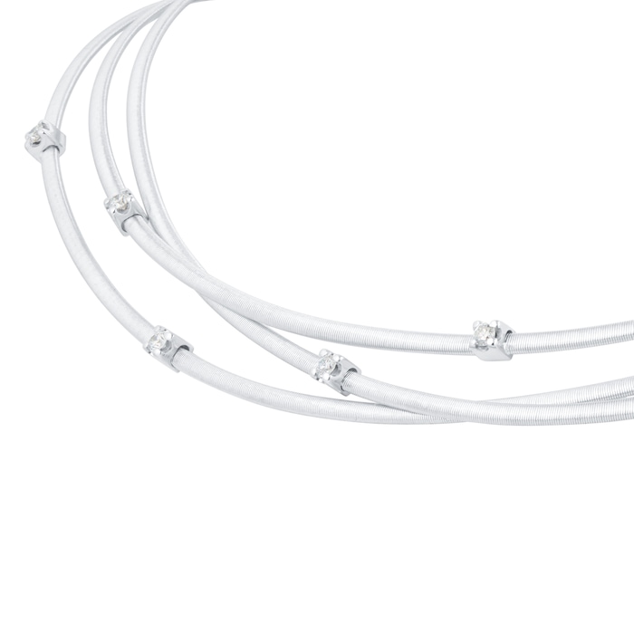 Marco Bicego 18ct White Gold Goa Collection Diamond Necklace