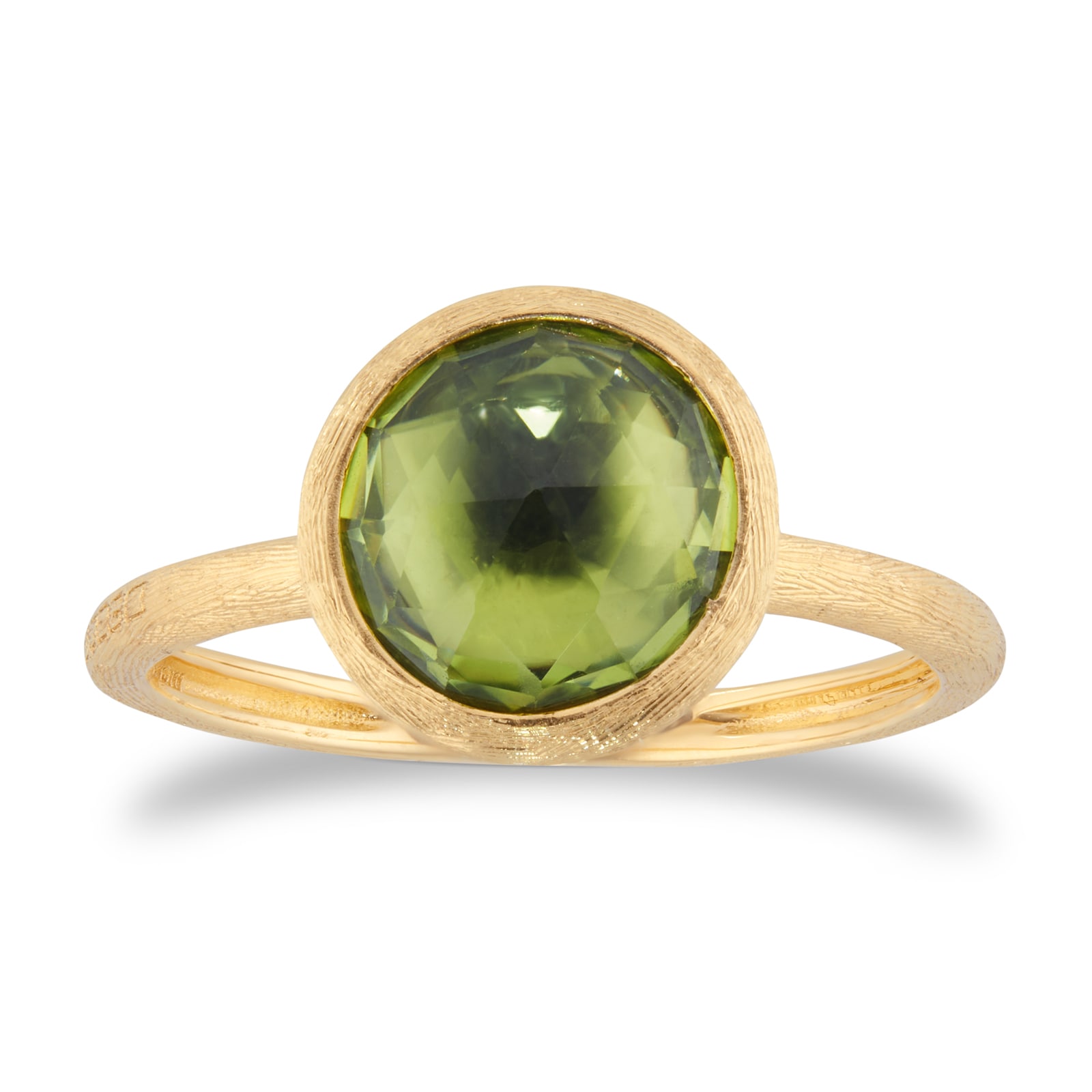 Marco Bicego 18ct Yellow Gold Jaipur Colour Collection Peridot Stacking Ring