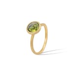 Marco Bicego 18ct Yellow Gold Jaipur Colour Collection Blue Peridot Stacking Ring