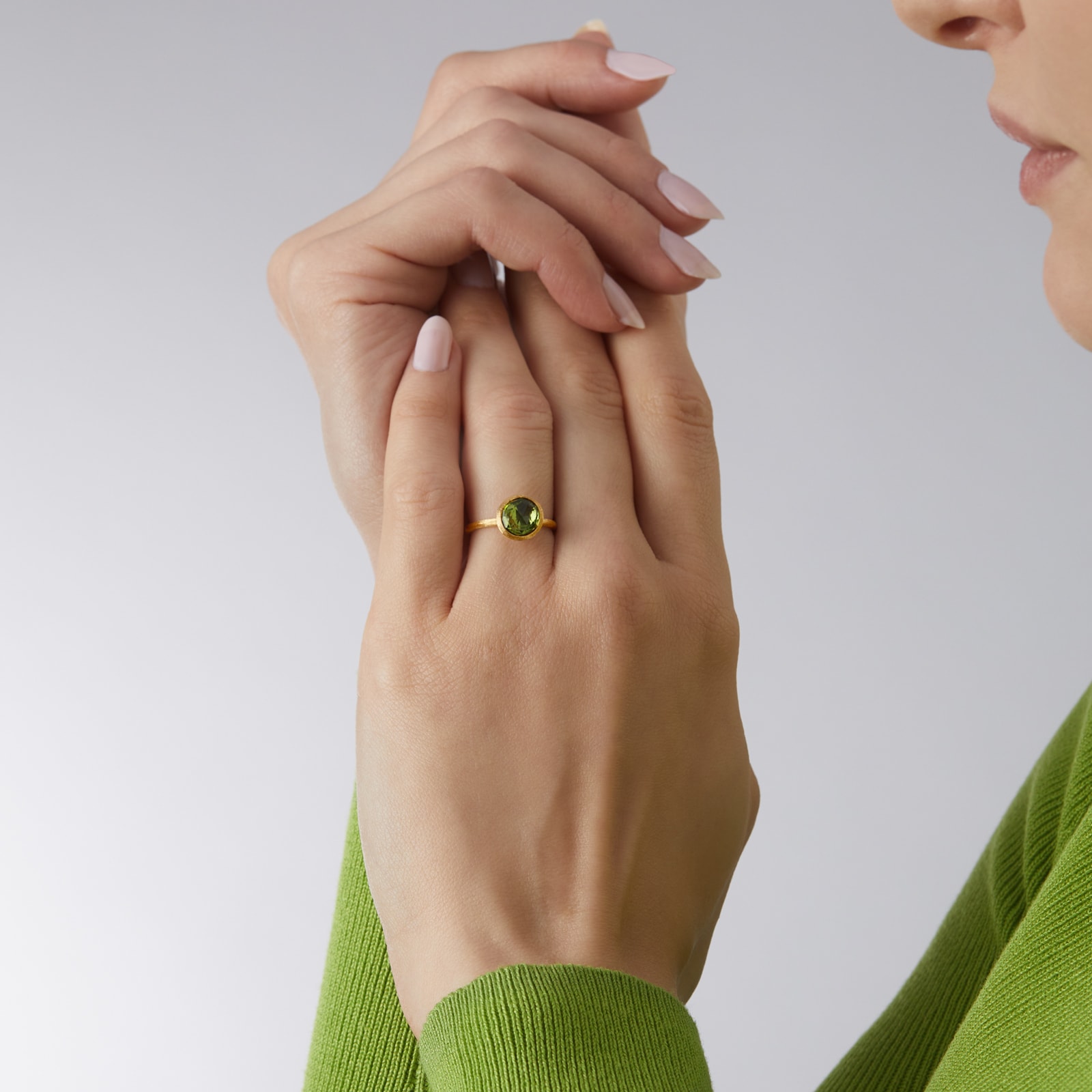Marco Bicego 18ct Yellow Gold Jaipur Colour Collection Peridot Stacking Ring Marco Bicego 18ct Yellow Gold Jaipur Colour Collection Peridot Stacking Ring