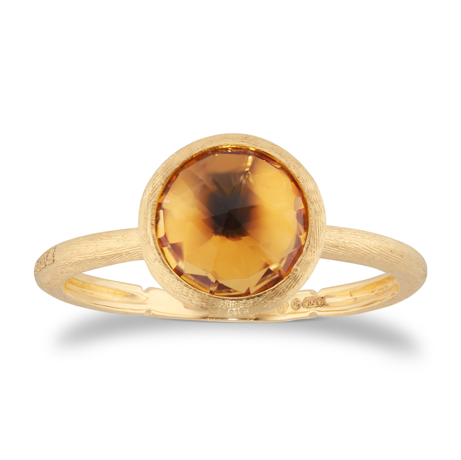 18ct Yellow Gold Jaipur Colour Collection Citrine Stacking Ring image