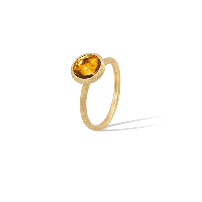 Marco Bicego 18ct Yellow Gold Jaipur Colour Collection Citrine Stacking Ring