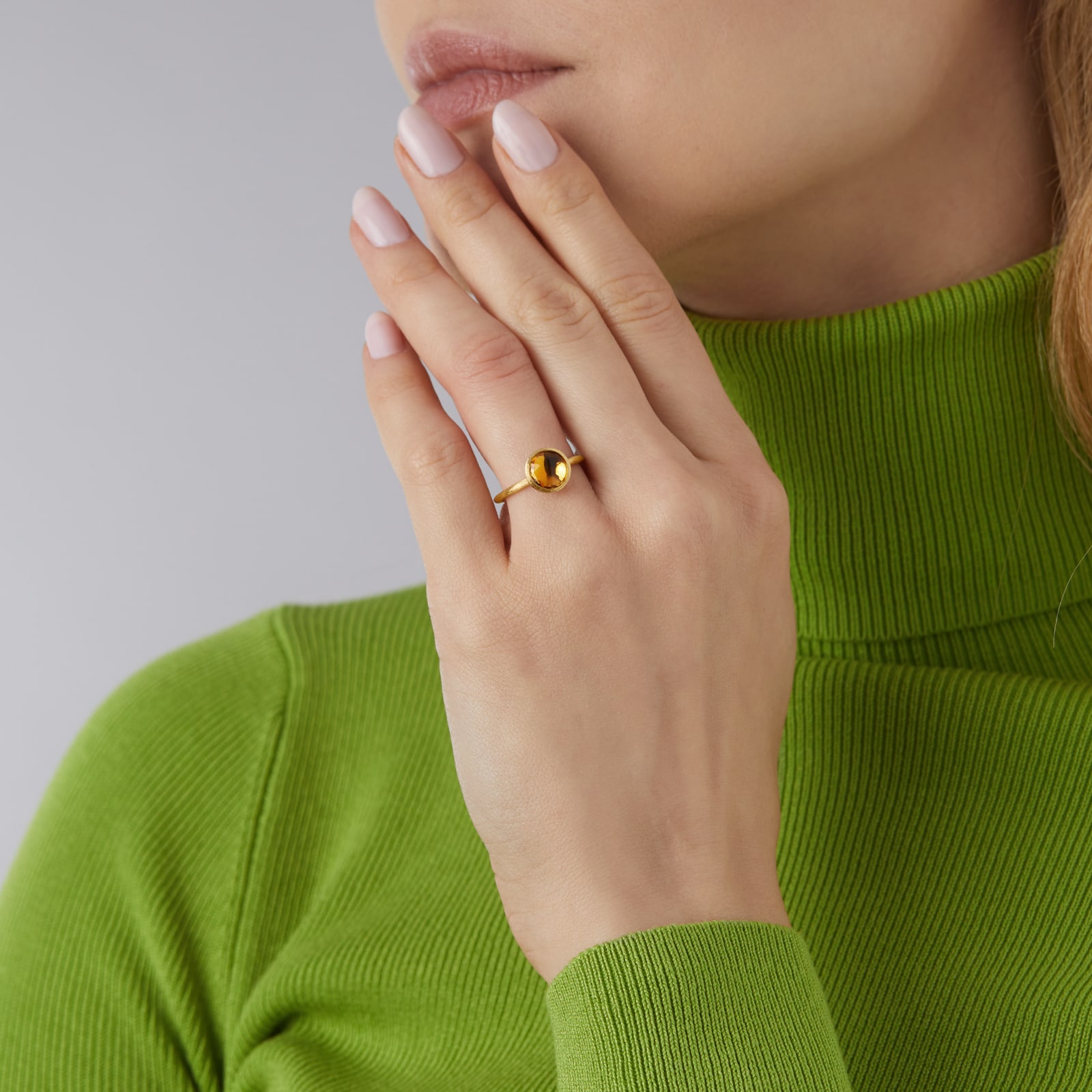 Marco Bicego 18ct Yellow Gold Jaipur Colour Collection Citrine Stacking Ring - Ring Size O Marco Bicego 18ct Yellow Gold Jaipur Colour Collection Citrine Stacking Ring - Ring Size O