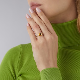 Marco Bicego 18ct Yellow Gold Jaipur Colour Collection Citrine Stacking Ring Marco Bicego 18ct Yellow Gold Jaipur Colour Collection Citrine Stacking Ring