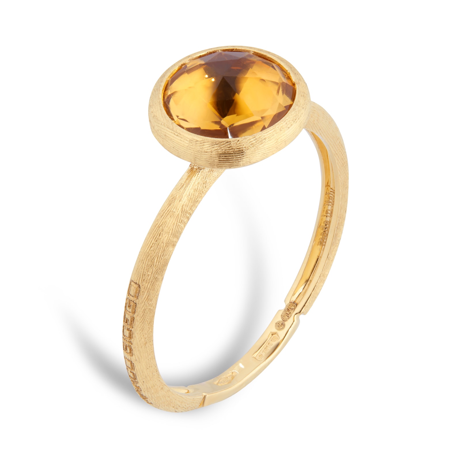 Marco Bicego 18ct Yellow Gold Jaipur Colour Collection Citrine Stacking Ring - Ring Size O Marco Bicego 18ct Yellow Gold Jaipur Colour Collection Citrine Stacking Ring - Ring Size O