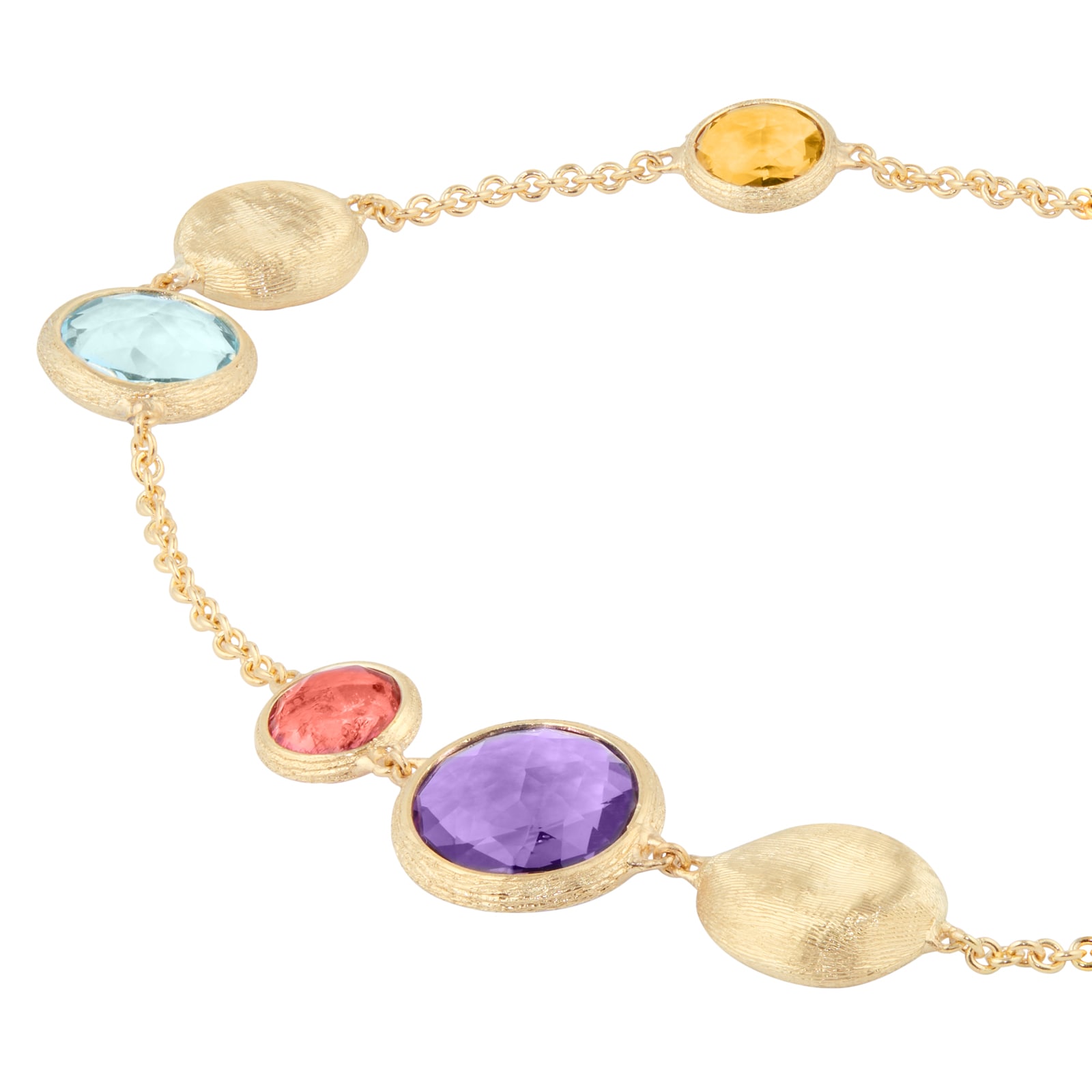 Marco Bicego 18ct Yellow Gold Jaipur Colour Collection Mixed Gemstone ...