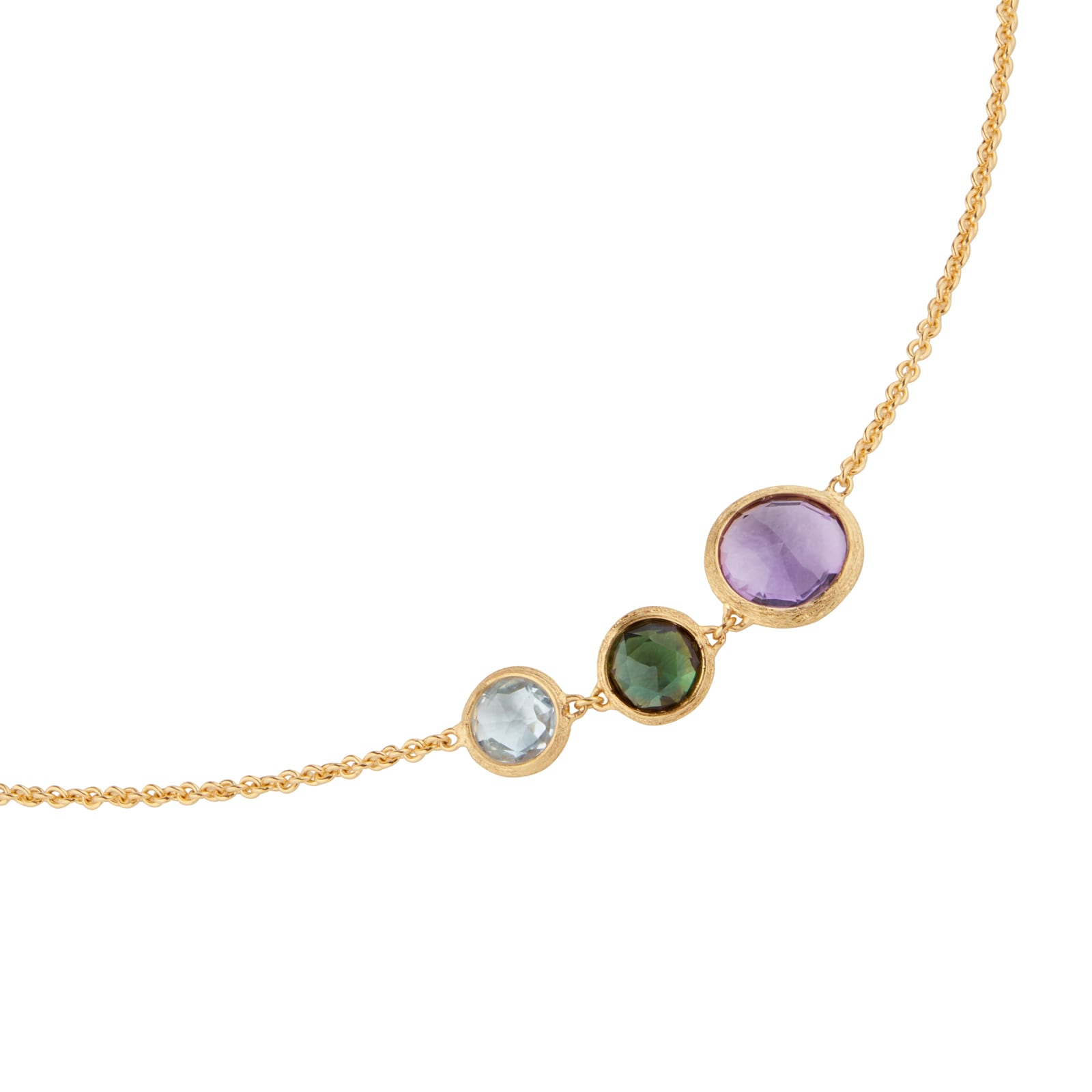 Marco Bicego 18ct Yellow Gold Jaipur Colour Collection Mixed Gemstone Necklace