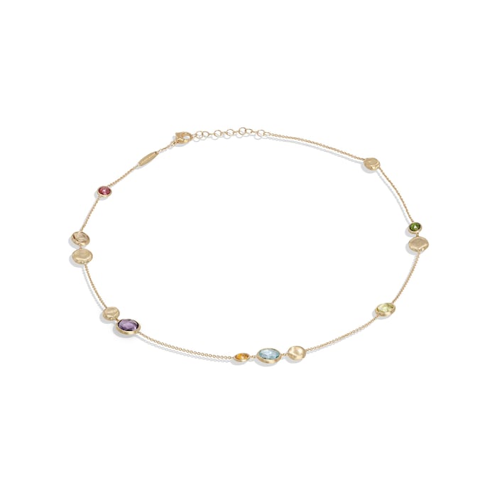 Marco Bicego 18ct Yellow Gold Jaipur Colour Collection Mixed Gemstone Necklace