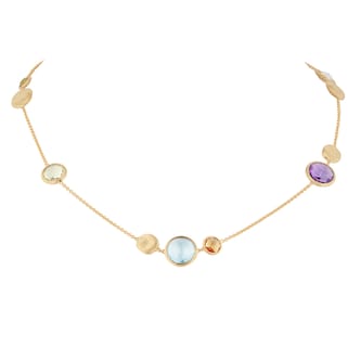 Marco Bicego 18ct Yellow Gold Jaipur Colour Collection Mixed Gemstone Necklace Marco Bicego 18ct Yellow Gold Jaipur Colour Collection Mixed Gemstone Necklace