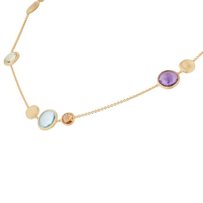 Marco Bicego 18ct Yellow Gold Jaipur Colour Collection Mixed Gemstone Necklace