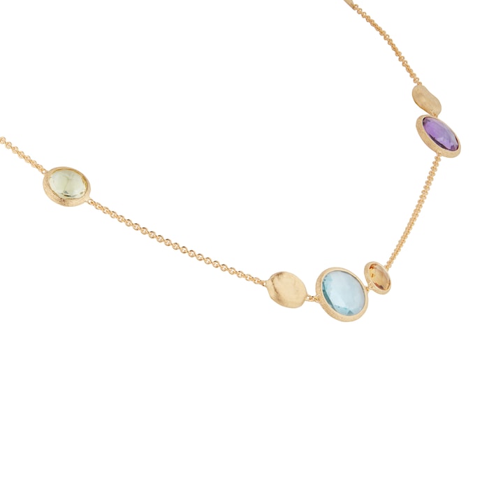 Marco Bicego 18ct Yellow Gold Jaipur Colour Collection Mixed Gemstone Necklace