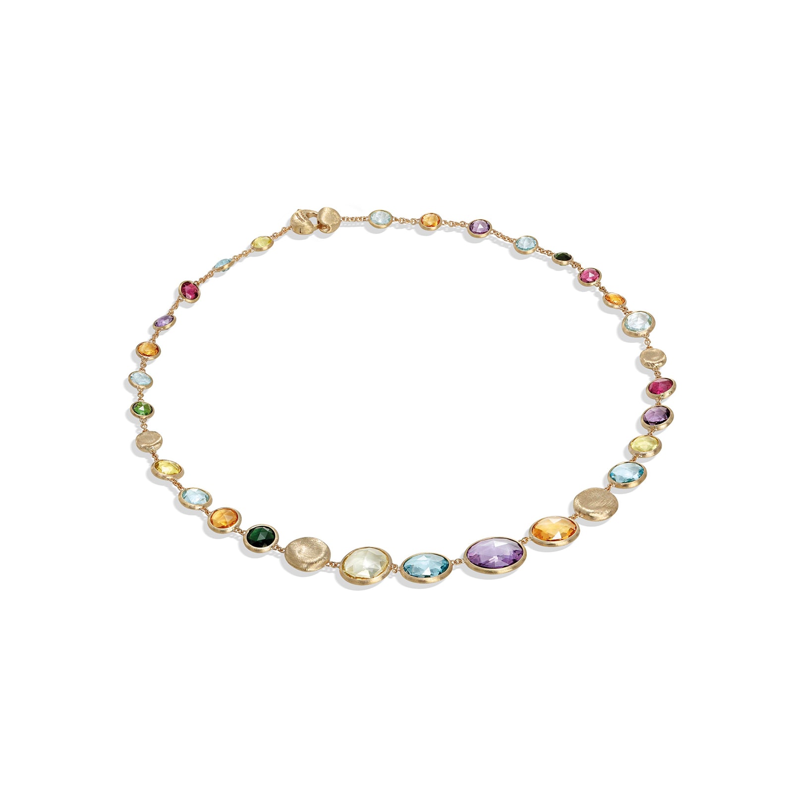 Marco Bicego 18ct Yellow Gold Jaipur Colour Collection Multicoloured Gemstone Necklace