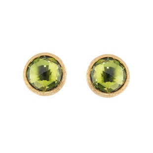 Marco Bicego 18ct Yellow Gold Jaipur Colour Collection Peridot Stud Earrings