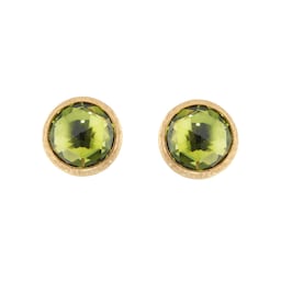 37550431 - 18ct Yellow Gold Jaipur Colour Collection Peridot Stud Earrings