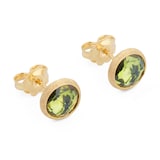 Marco Bicego 18ct Yellow Gold Jaipur Colour Collection Peridot Stud Earrings