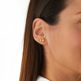 Marco Bicego 18ct Yellow Gold Jaipur Colour Collection Citrine Stud Earrings Marco Bicego 18ct Yellow Gold Jaipur Colour Collection Citrine Stud Earrings