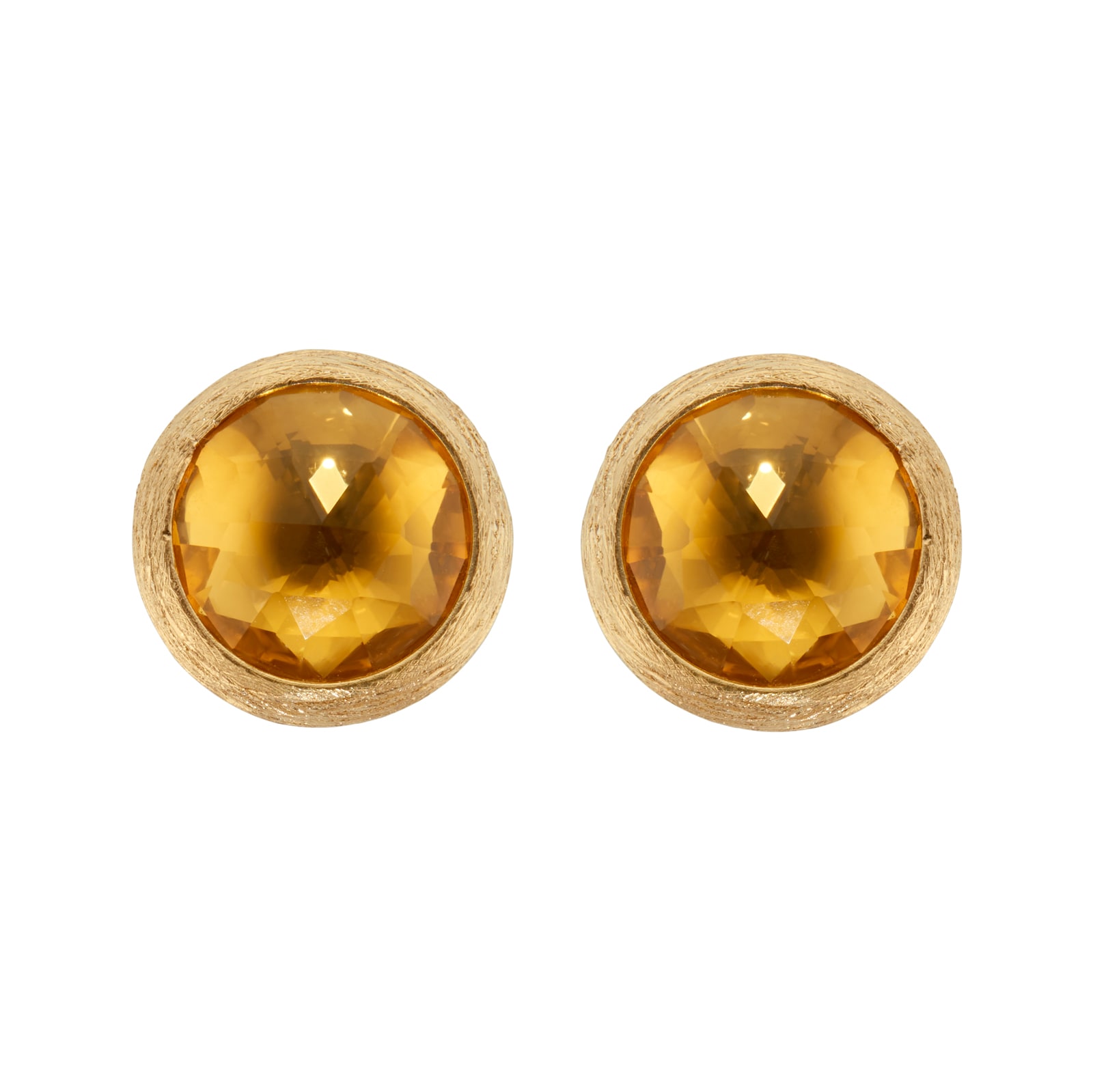 Marco Bicego 18ct Yellow Gold Jaipur Colour Collection Citrine Stud Earrings Marco Bicego 18ct Yellow Gold Jaipur Colour Collection Citrine Stud Earrings