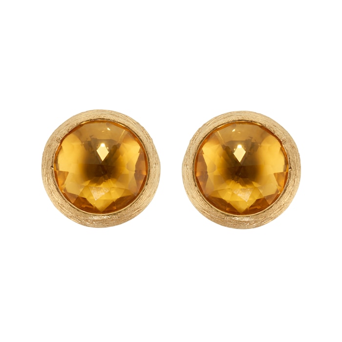 Marco Bicego 18ct Yellow Gold Jaipur Colour Collection Citrine Stud Earrings