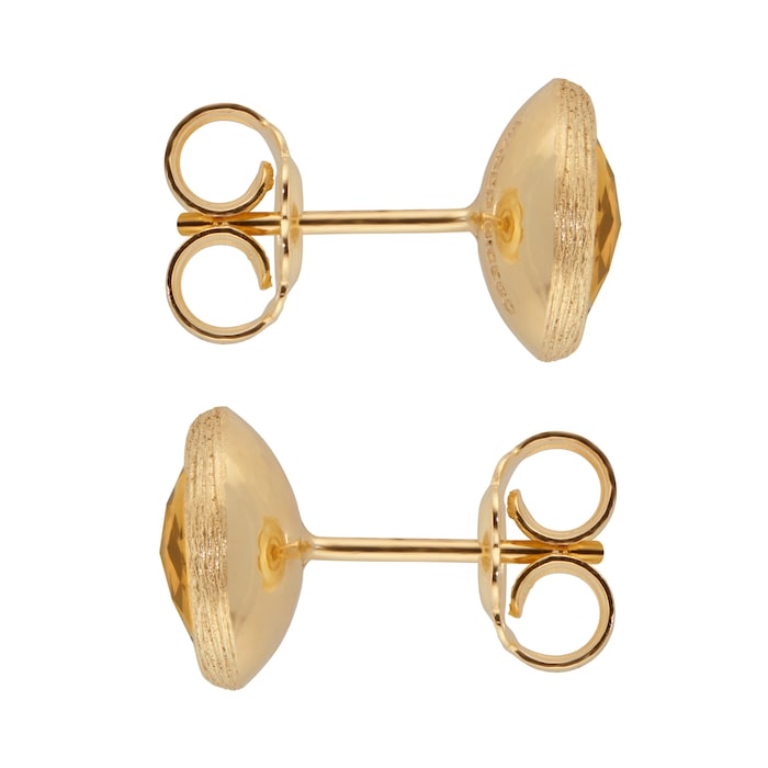 Marco Bicego 18ct Yellow Gold Jaipur Colour Collection Citrine Stud Earrings