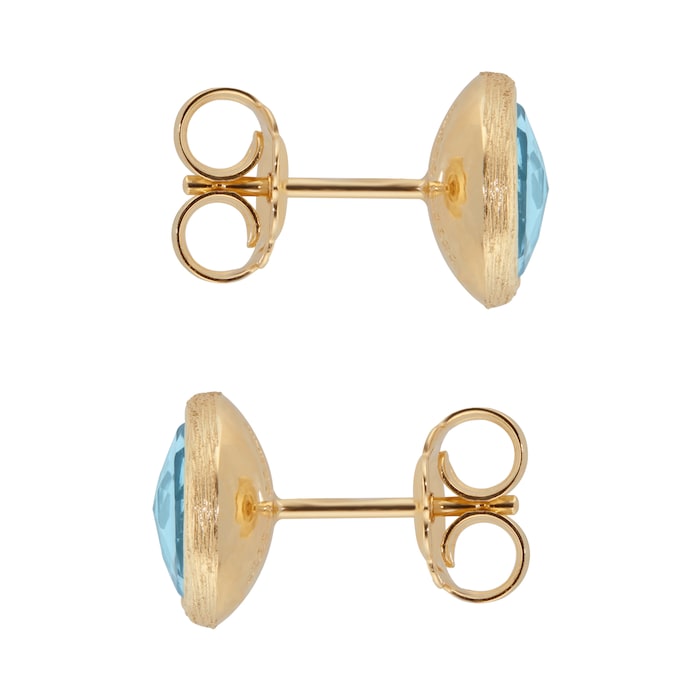 Marco Bicego 18ct Yellow Gold Jaipur Colour Collection Topaz Stud Earrings