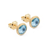 Marco Bicego 18ct Yellow Gold Jaipur Colour Collection Topaz Stud Earrings