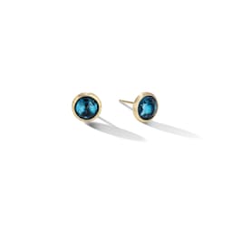 37550435 - 18ct Yellow Gold Jaipur Colour Collection London Blue Topaz Stud Earrings