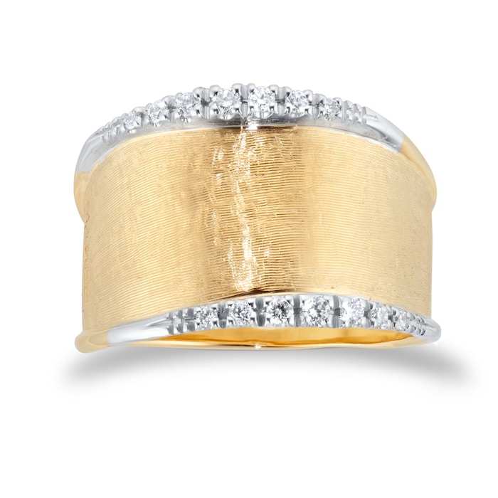 Marco Bicego 18ct Yellow Gold Lunaria Collection Diamond Ring