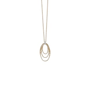 Marco Bicego 18ct Yellow Gold Marrakech Onde Collection Diamond Concentric Pendant