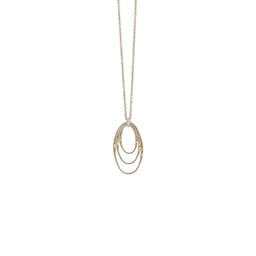 37550445 - 18ct Yellow Gold Marrakech Onde Collection Diamond Concentric Pendant