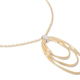Marco Bicego 18ct Yellow Gold Marrakech Onde Collection Diamond Concentric Pendant