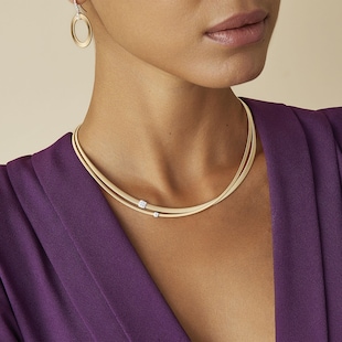 Marco Bicego 18ct Yellow Gold Masai Collection Diamond Two Strand Necklace