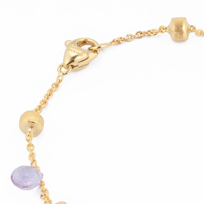 Marco Bicego 18ct Yellow Gold Paradise Collection Single Strand Mixed Gemstone Bracelet