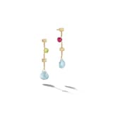 Marco Bicego 18ct Yellow Gold Paradise Collection Mixed Gemstone Drop Earrings