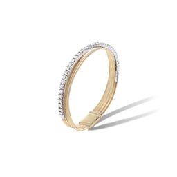 37550455 - 18ct Yellow Gold Masai Collection Diamond Three Strand Bracelet