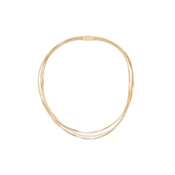 37550458 - 18ct Yellow Gold Marrakech Three Row Diamond Collar Necklace