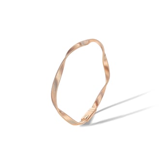 Marco Bicego 18k Rose Gold Marrakech Twisted Ribbed Bracelet