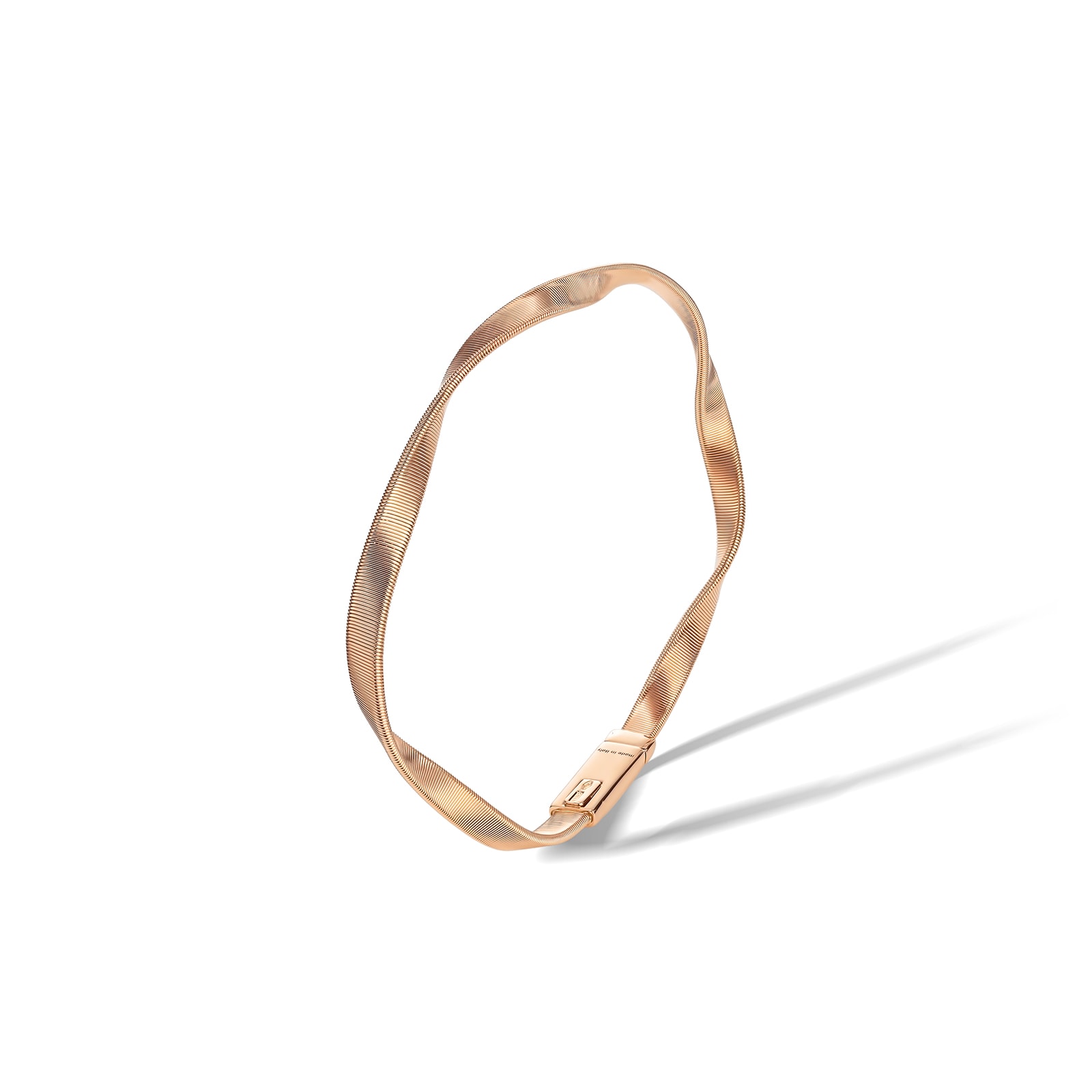 Marco Bicego 18k Rose Gold Marrakech Twisted Ribbed Bracelet