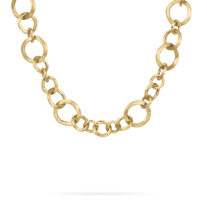 Marco Bicego 18k Yellow Gold Mixed Size Circle Link Jaipur Necklace 17.75"