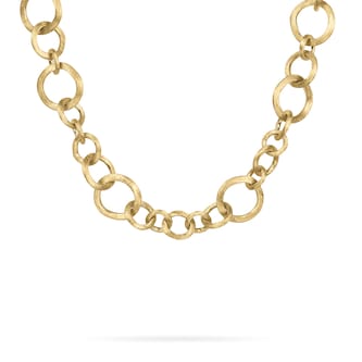 Marco Bicego 18k Yellow Gold Mixed Size Circle Link Jaipur Necklace 17.75" Marco Bicego 18k Yellow Gold Mixed Size Circle Link Jaipur Necklace 17.75"